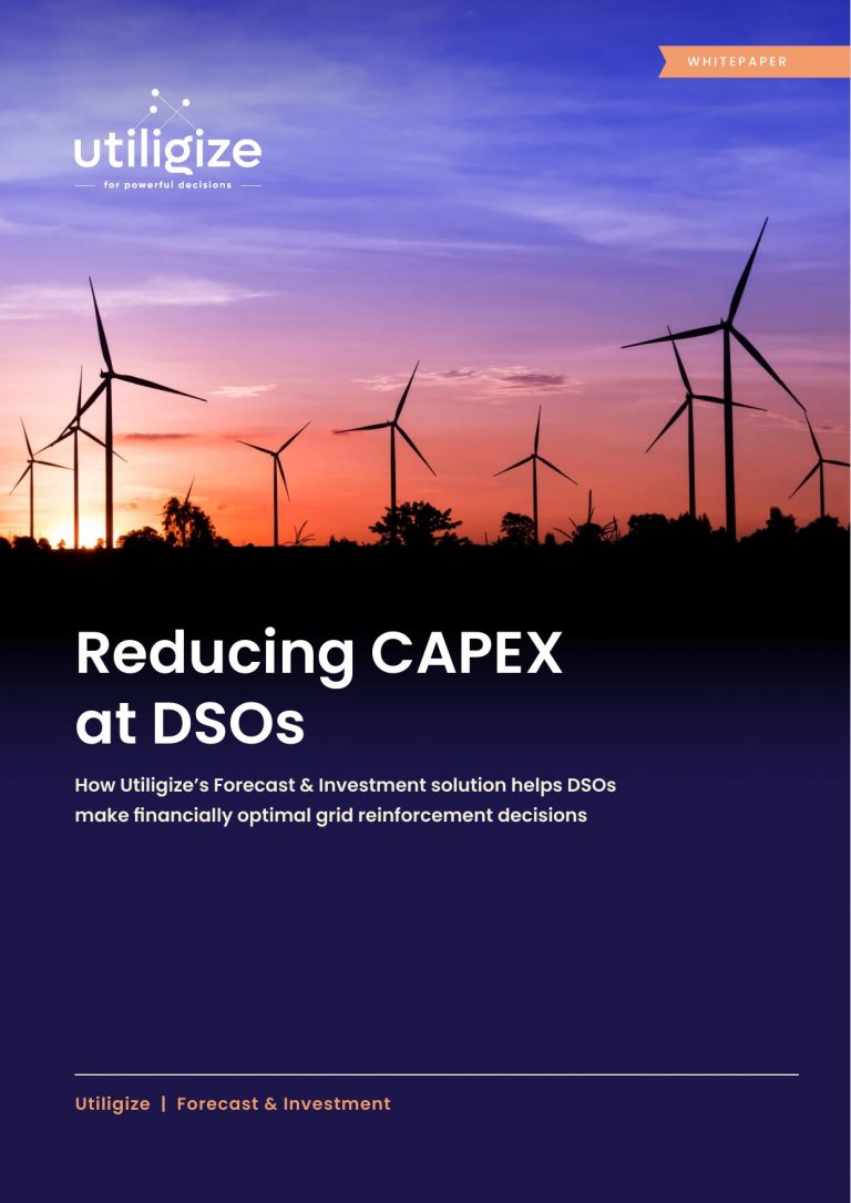 Cover of the Utiligize white paper Reducing CAPEX at DSOs